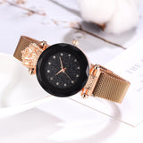 Luxury Women Watches Ladies Magnetic Starry Sky