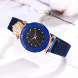 Luxury Women Watches Ladies Magnetic Starry Sky