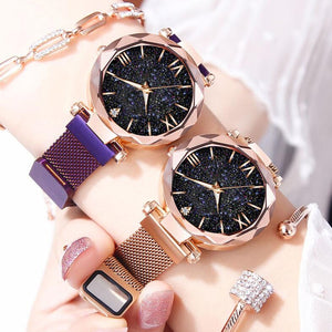 Luxury Women Watches Magnetic Starry Sky Ladies