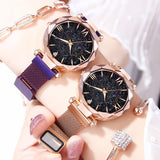 Luxury Women Watches Magnetic Starry Sky Ladies