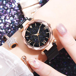 Luxury Women Watches Magnetic Starry Sky Ladies