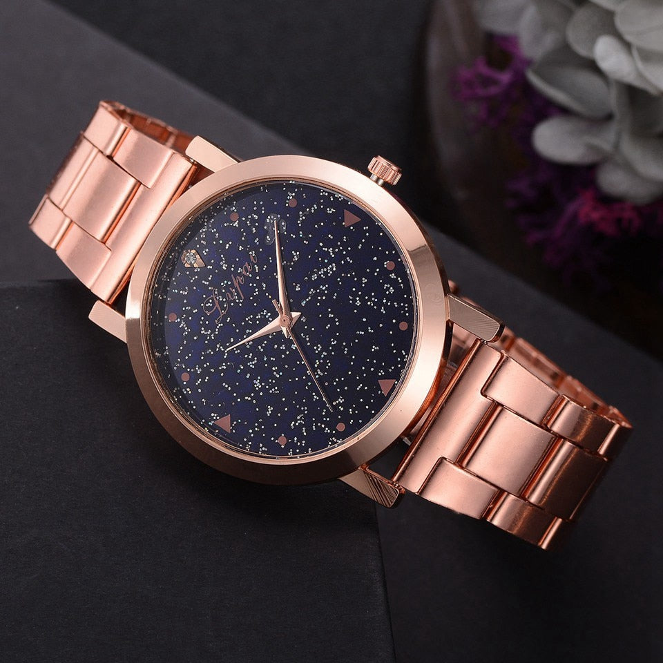 Women Dress Watches Rose Gold Luxury Watches