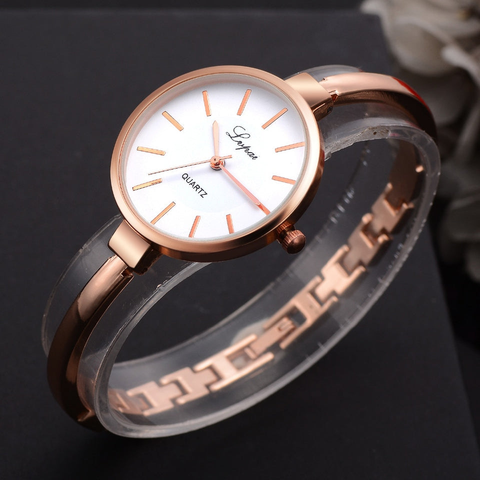 Rose Gold Women Bracelet Watches Fashion Luxury