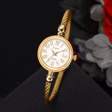 Women Small Gold Bangle Bracelet Luxury Watches