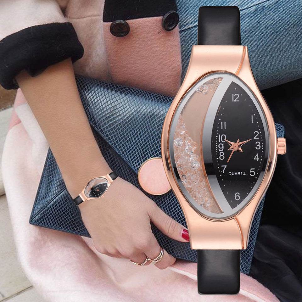 Fashion Luxury Watch Leather Strap