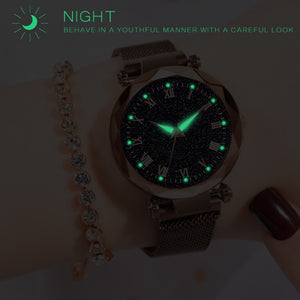 Starry Sky Watch Women's Luxury Magnetic Magnet Buckle