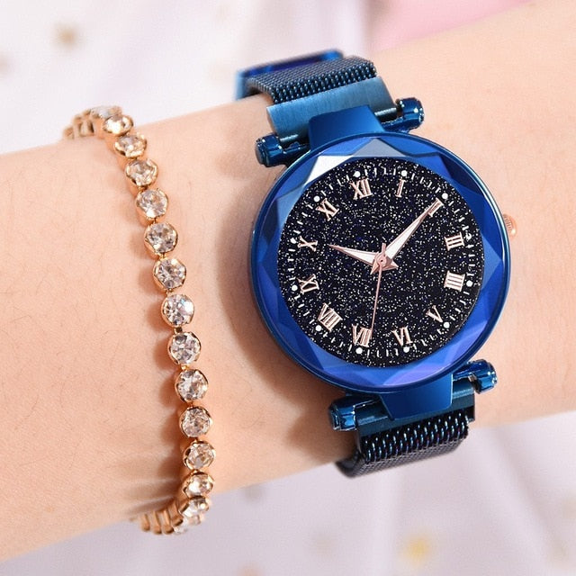 Starry Sky Watch Women's Luxury Magnetic Magnet Buckle