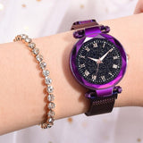 Starry Sky Watch Women's Luxury Magnetic Magnet Buckle