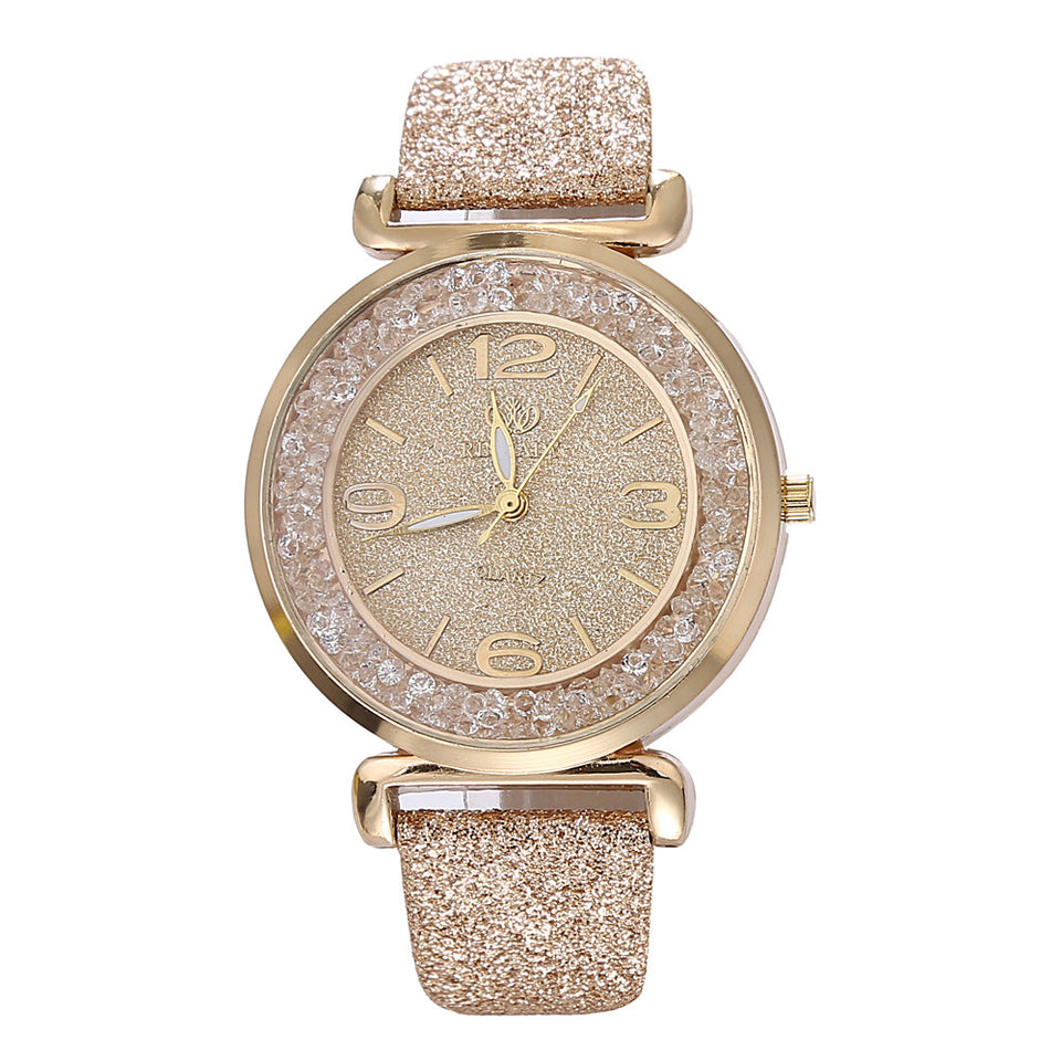 Luxury Crystal Rhinestone Stainless Quartz WristWatches Ladies