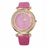 Luxury Crystal Rhinestone Stainless Quartz WristWatches Ladies