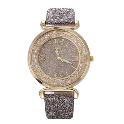 Luxury Crystal Rhinestone Stainless Quartz WristWatches Ladies